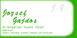 jozsef gajdos business card